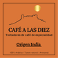 Café origen India.